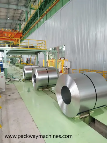 Coil Strapping systems with automatic transportation