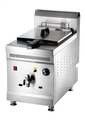 Chicken Potato Chips Fyering Machine 2-Tank 2-Basket Gas Fryer