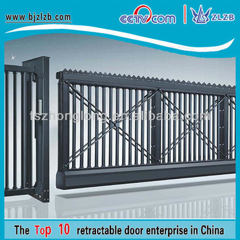 Automatic wrought iron suspension gate