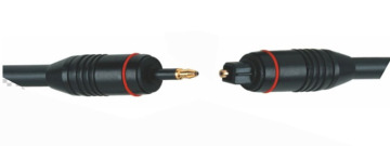 15ft Od: 2.2mm Digital Optical Fiber Toslink Audio Cable, Toslink to Toslink Cable, Toslink Male/Male