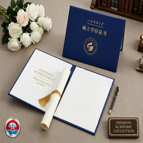 Elegante portada de maestría personalizada