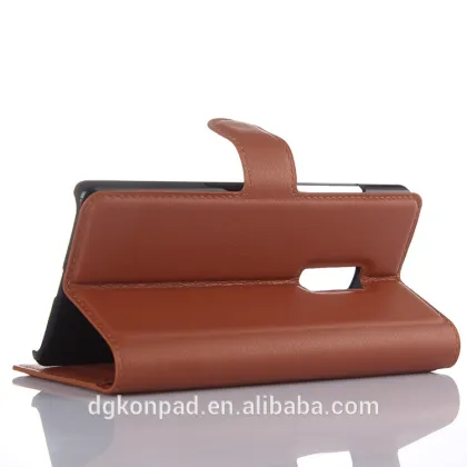 Fancy shockproof leather flip case cover for oneplus one