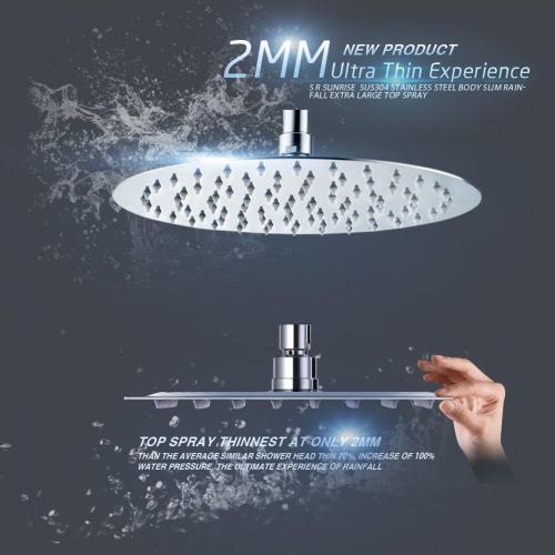 Multi-function big spray high pressure bathroom overhead shower