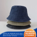 Topi Ember Katun Vintage Warna Polos