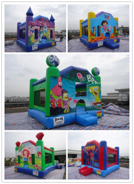 Spideman Strawberry Dora Hello Kitty Inflatable Jumping Bouncer