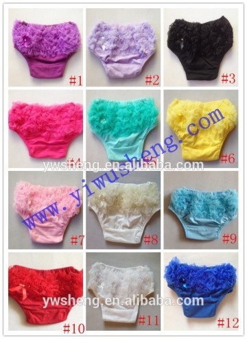 Fashion ruffle panties pink baby bloomer high quality kids bloomers wholesale baby ruffle bloomers