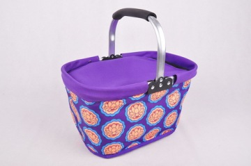 600D Folding Cooler Shopping Basket