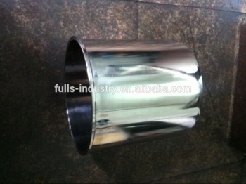 Sanitary clamped Spool with flat bottom