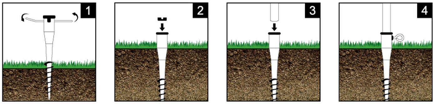 ground screw install