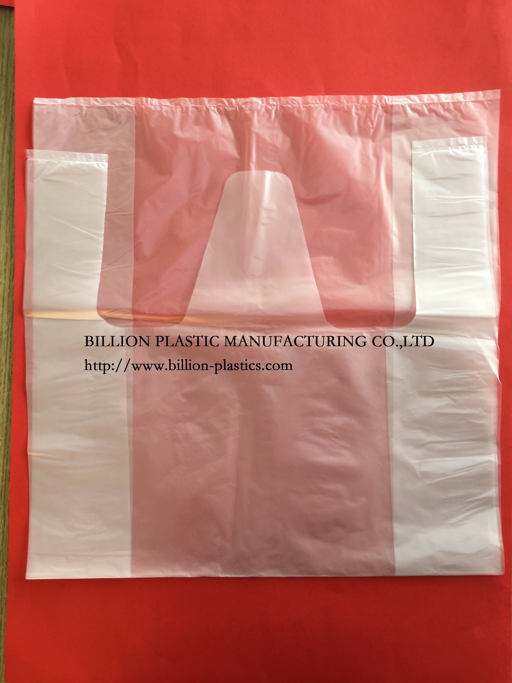 Supply Environmentally Friendly Plastic Shopping Bags T-Shirt Bag