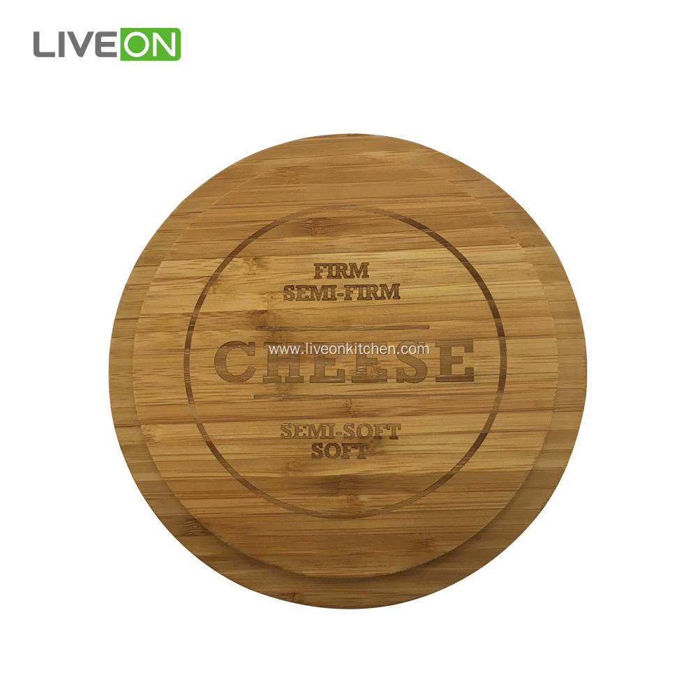 Cheese Knife Set With Bamboo Cutting Board