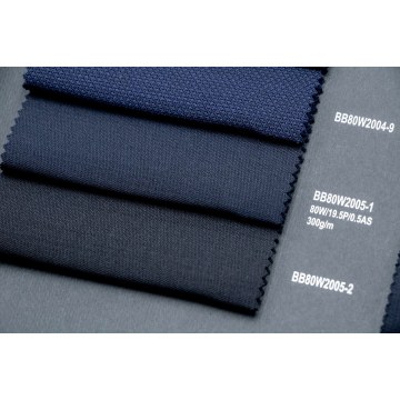 Navy 80% Wool Fabric