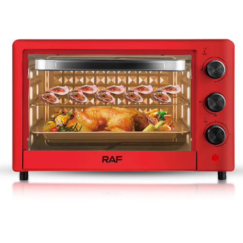 forno elétrico nova capacidade 24l 1200W calor uniformemente Visual Porta de vidro Tempo de controle do botão rotativo