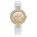 Luxury Rhinestone Mother Of Pearl Quartz Women's Watch