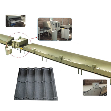 High Quality Galvalume Steel Plate Terracotta Stone Coated Metal Roof Tile Making Machinery