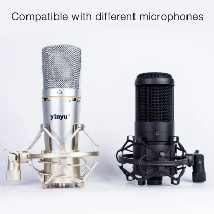 Metal Professional Broadcasting Microphone Shock Mount for Condenser Microphones - MS052W