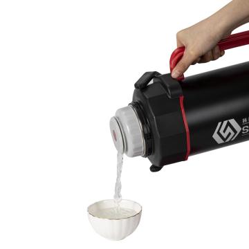 Stainless Steel Vacuum Travel Coffee Pot with Strap
