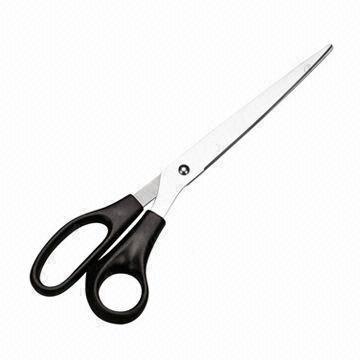 Household Scissors, made of stainless steel with plastic handle