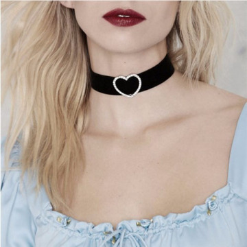 Heart Velvet Collars Necklaces Charming Jewelry Accessories