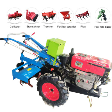 Hot Sale Farm Equipment: 2-Wheel Walking Tractor with Disc Plough Machine