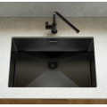 Black Hand Made Single Sink for Kitchen