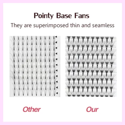Pointy Base Pre-Made Volume Fan Eyelash Extensions
