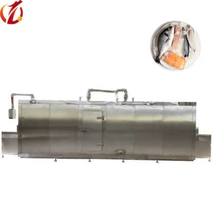 Tunnel Quick Freezing Machine for Frozen French Fries and Dumplings Production Line