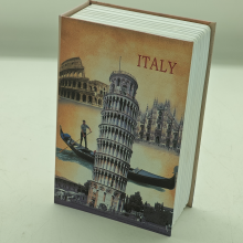 Small portable Metal Book Safe with Key Lock