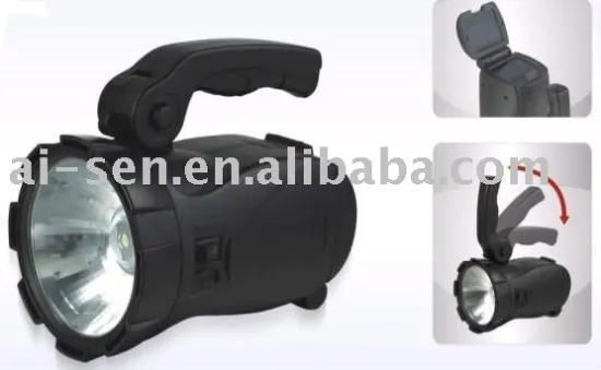 Rechargeable 1W LED solar spotlight