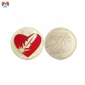 Precio de monedas de plumas de metal de alto valor