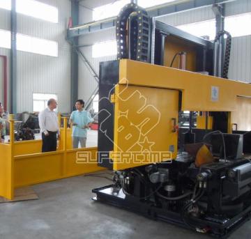 CNC rotation band saw for big steel structure