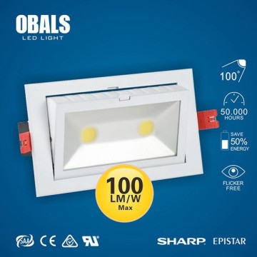 CE SAA 60W عالية الطاقة COB LED مربع الجودة أسفل الجودة