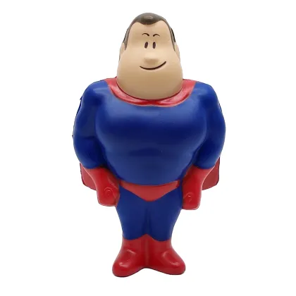 PU Soft Superman Shape Squeeze Toy