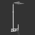 Chrome Shower Set Hot Sale Square Thermostatic Brass Shower Set Supplier