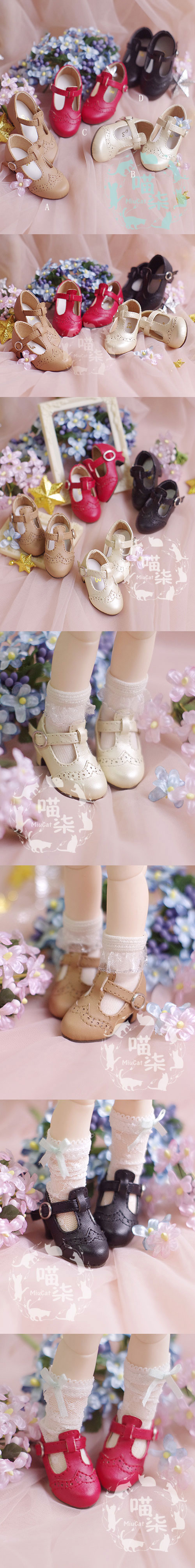 1/6 1/4 Girl Shoes for YSD/MSD