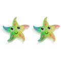 Diverse Zee Dier Hars Plaksteen Cabochons Octopus Zeepaardje Zeester Goud Vis Shell Craft Voor Telefoon Geval Haar Clips Decor