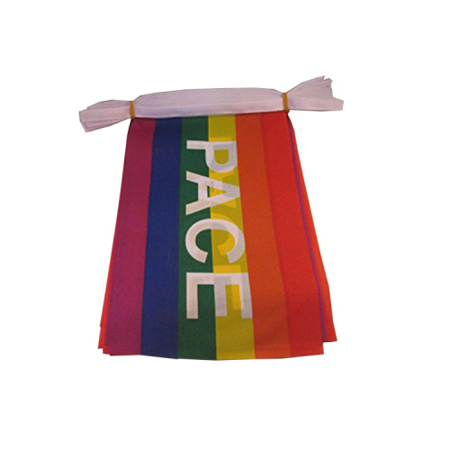 Hochwertige Polyesterschnur Rainbow Bunting Flag