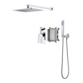 Brass Three Hole Shower Faucets With Handheld