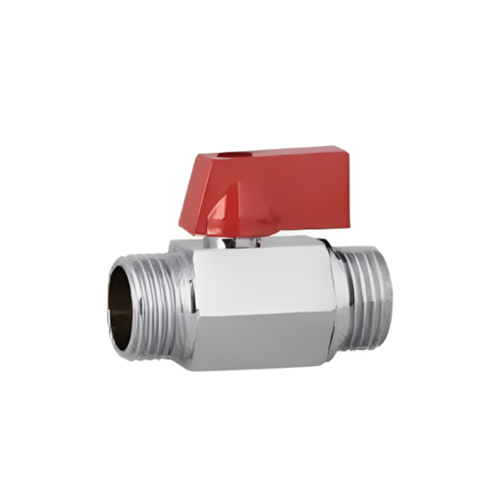 Brass Ball Valve With PTFE Seal Chrome Plated2