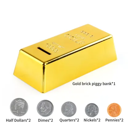 Plastic Piggy Bank for Gold Coins and Bullion