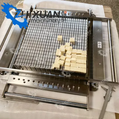 Machine Cutting Chocolate Bars with Guitar Cutter