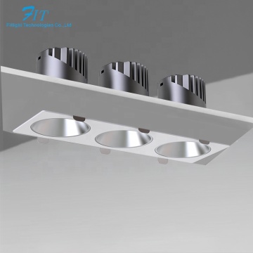 ทันสมัย ​​20W ปรับได้ 3 หัวต่อต้านแสงสะท้อนแสงไฟ LED สำหรับโรงแรมสำหรับโรงแรม