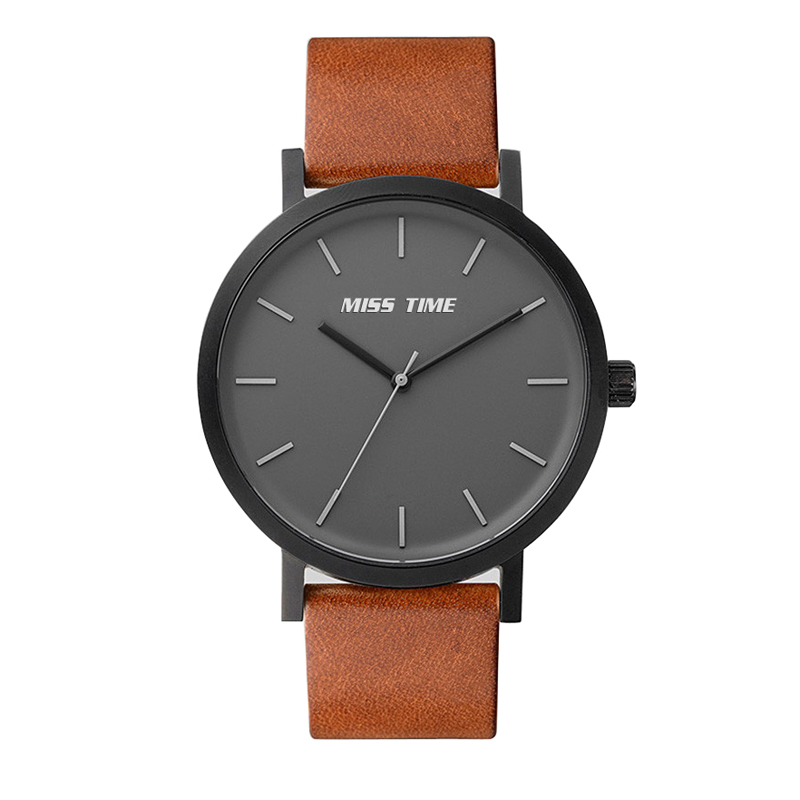luxury japan movement leather strap quartz women watch