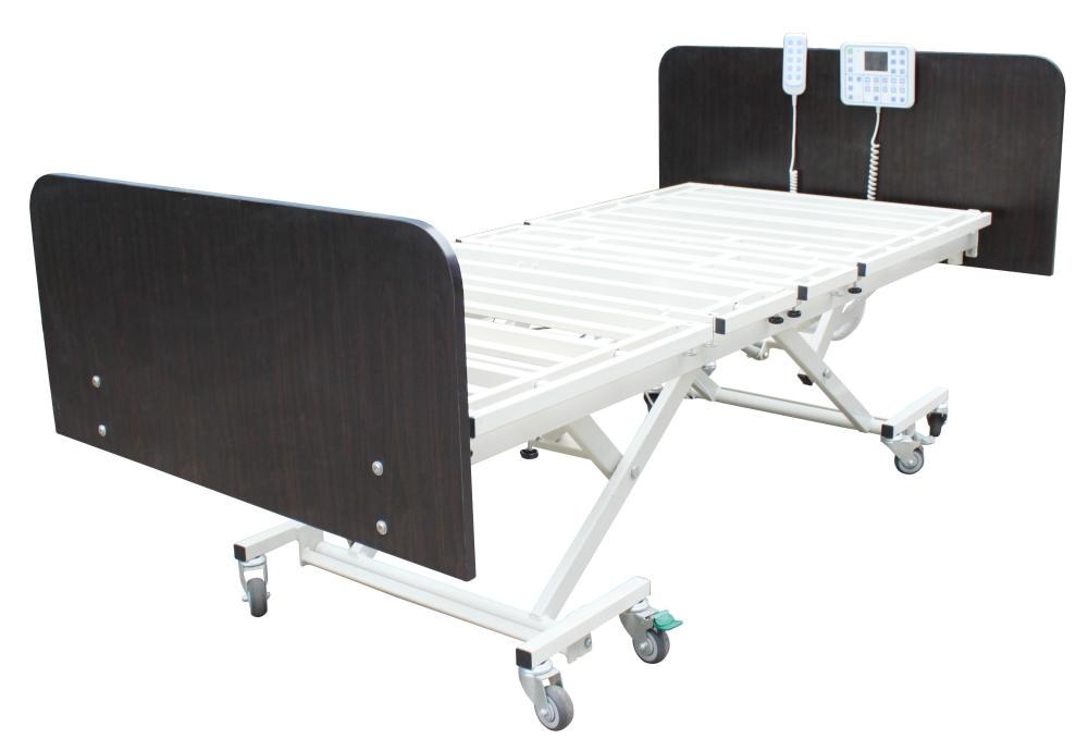 Electric homecare bed with four motors system