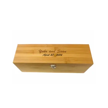 Personalized Custom Small Wooden Bamboo Wine Box