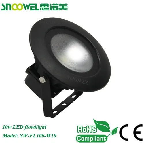 New 10w Cob Led Projector Lights Wit Black Shell 