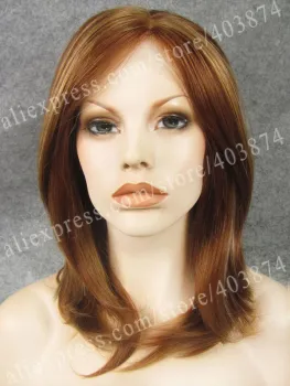 Short Cheap Honey Blonde Synthetic lace front wig