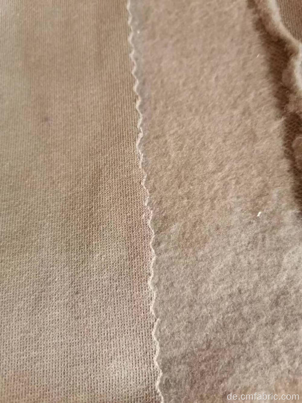 Baumwoll Polyester gestrickt Rücken gebürstete französische Terry -Stoff