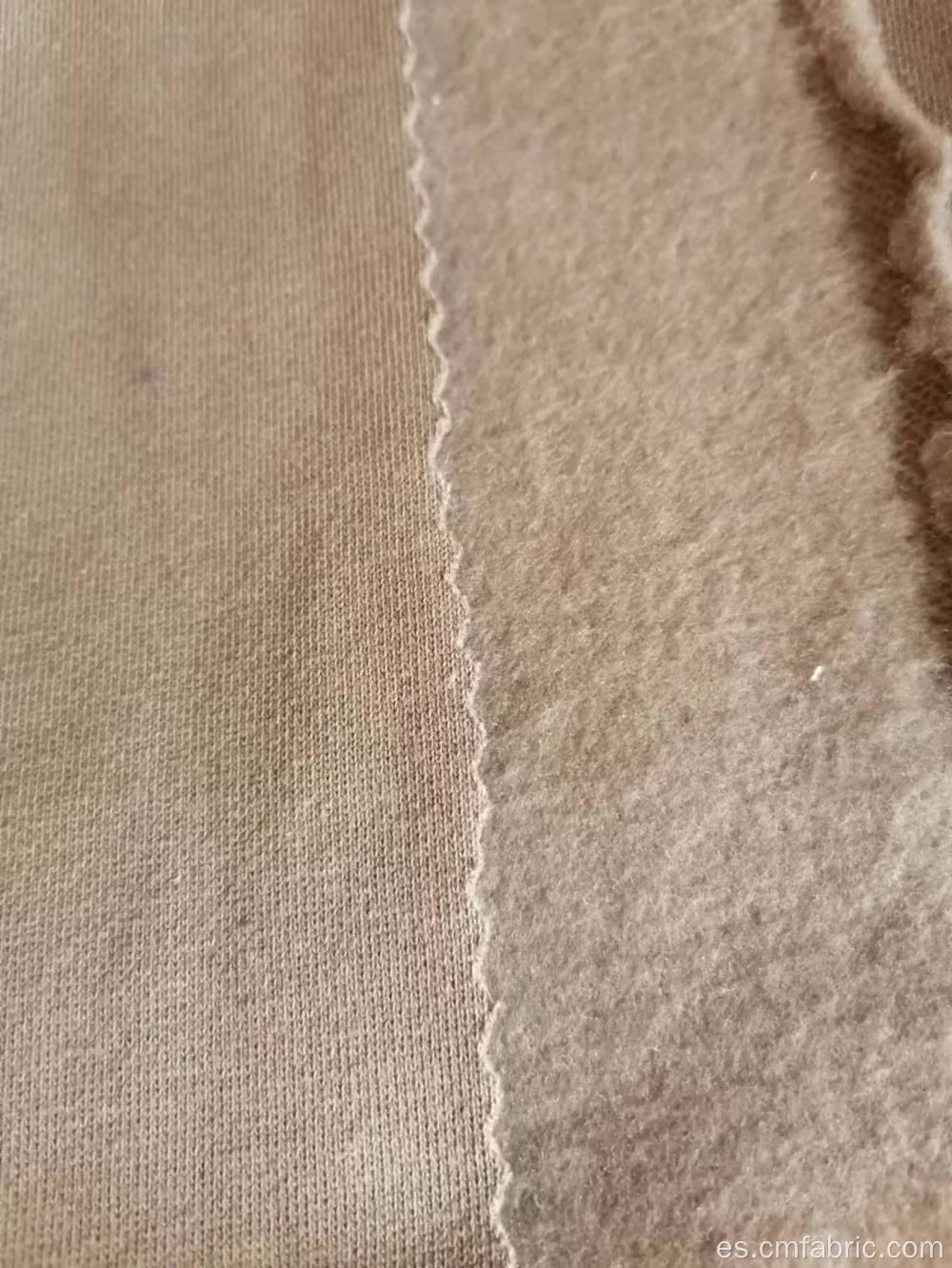 Tela de Terry francesa de algodón de poliéster con cepillado