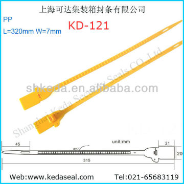 security Plastic seals bank luggage lock truck insert steel 320mm kD-121